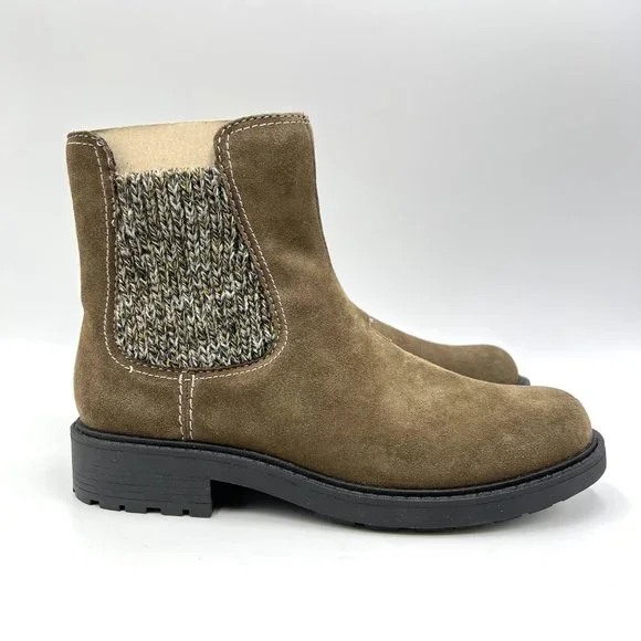 Clarks | Shoes | Clarks Womens Opal Sky Olive Green Suede  display picture 2